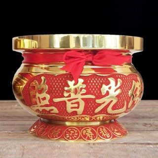 炫鑫佛艺  纯铜合金香炉供佛香熏炉家用室内供奉供财神供关公供佛