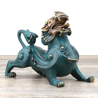 万发佛具纯铜动物摆件