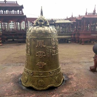 寺庙大铁钟教堂佛教宗祠寺院寺院铜钟警钟长鸣撞钟佛堂铁钟 