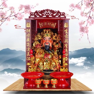 广式吊柜佛龛佛盒神楼神龛神台佛柜供桌供奉佛像供台财神爷观音