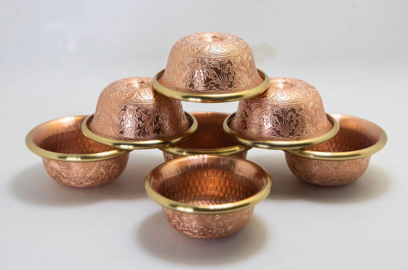 火鸟工艺供水杯用品杯用品桌面佛具铜红铜