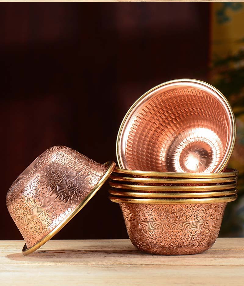 火鸟工艺供水杯用品杯用品桌面佛具铜红铜