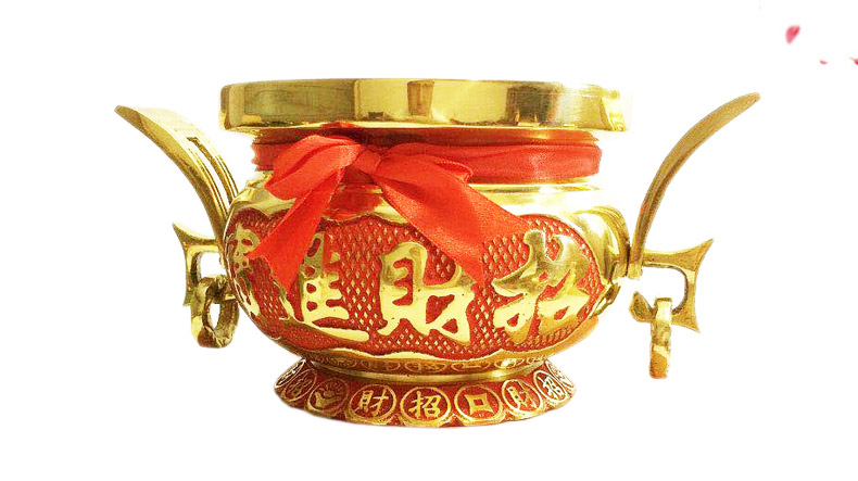 炫鑫佛艺 香炉家用铜合金招财插香香炉公司供关公招财香炉