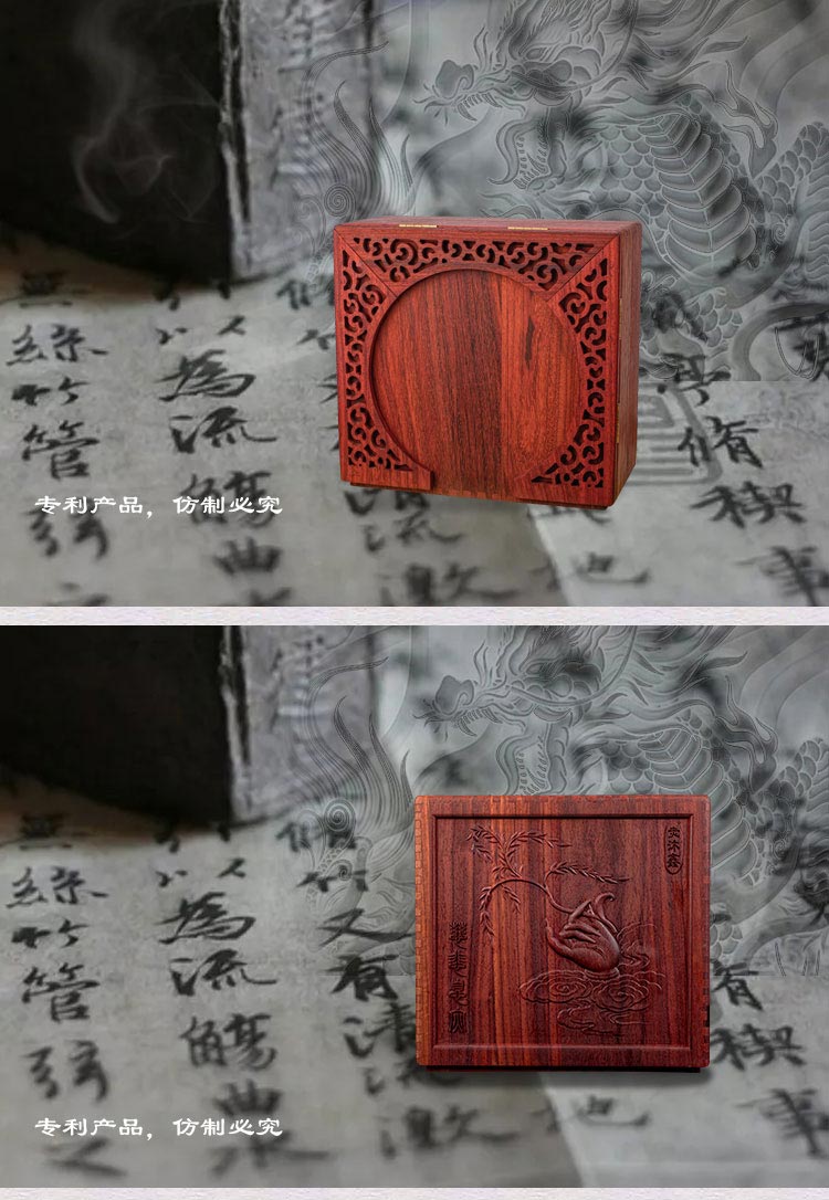 紫檀原木折叠便携开合佛龛无漆榫卯神龛牌位佛像铜水盏酥油灯供桌