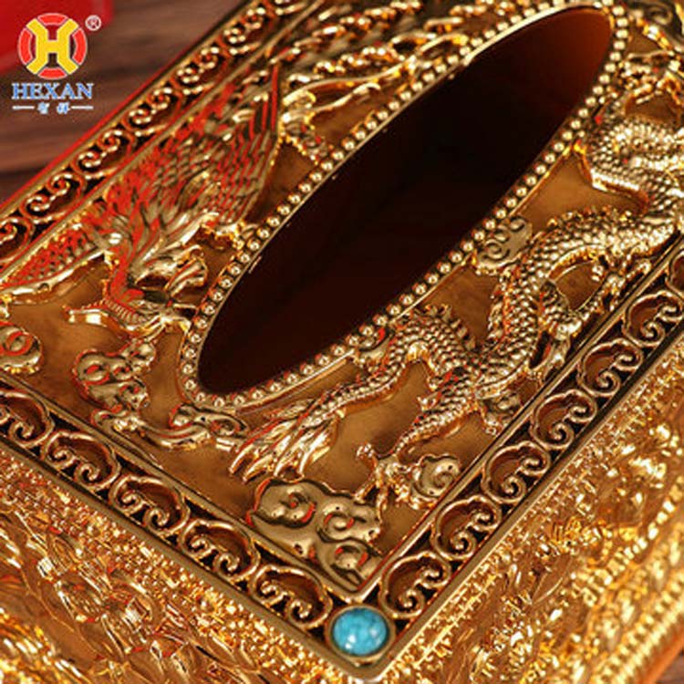 厂家特价藏式密宗佛教八吉祥纸巾收纳盒客厅餐厅车载小号抽纸巾盒