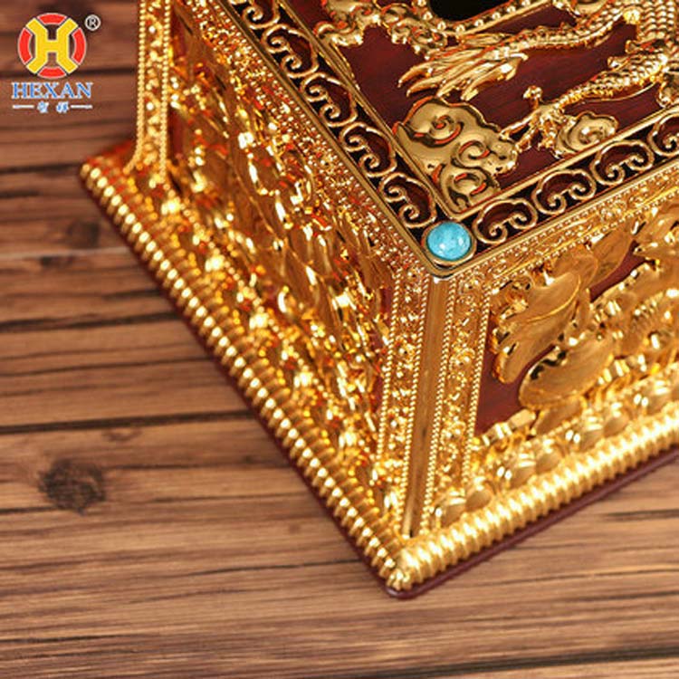 厂家特价藏式密宗佛教八吉祥纸巾收纳盒客厅餐厅车载小号抽纸巾盒