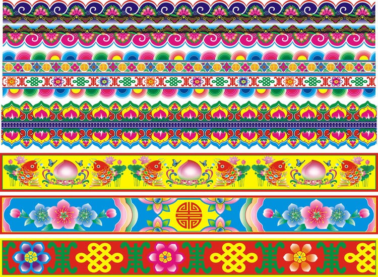 天地纸印刷  砖瓦纸 花边纸