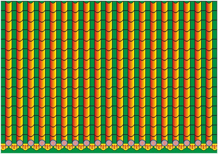 天地纸印刷  砖瓦纸 花边纸