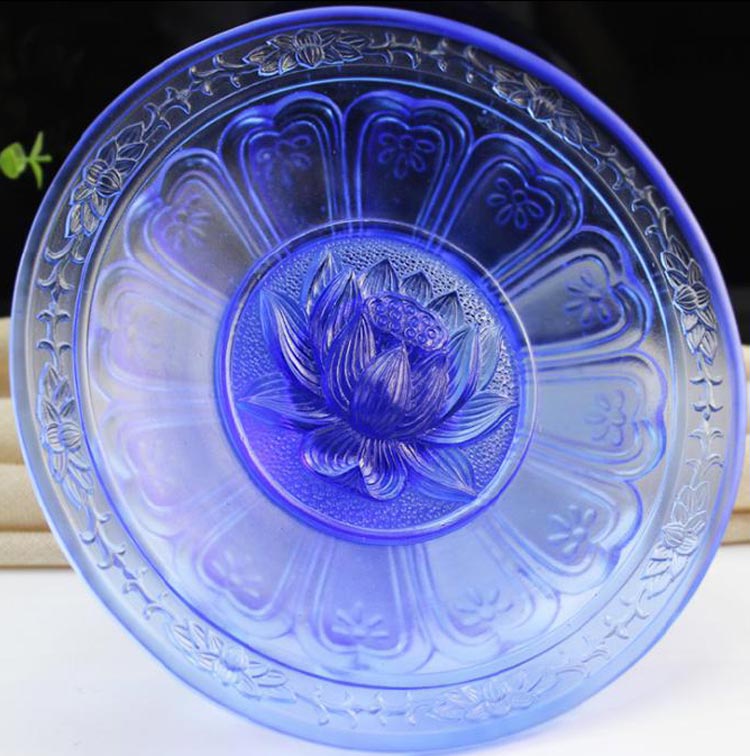 锋明琉璃  净莲果碟