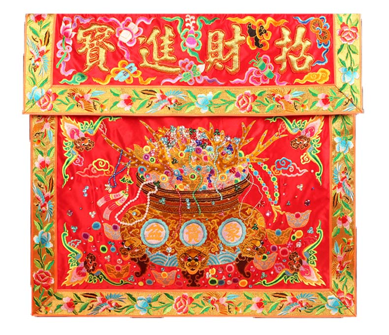 艺成刺绣  桌裙