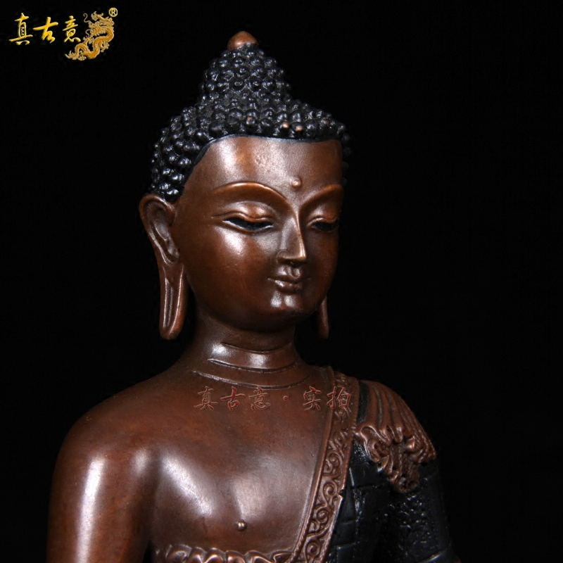 纯铜三宝佛摆件密宗铜释迦牟尼佛药师佛阿弥陀佛三世佛尼泊尔佛像 