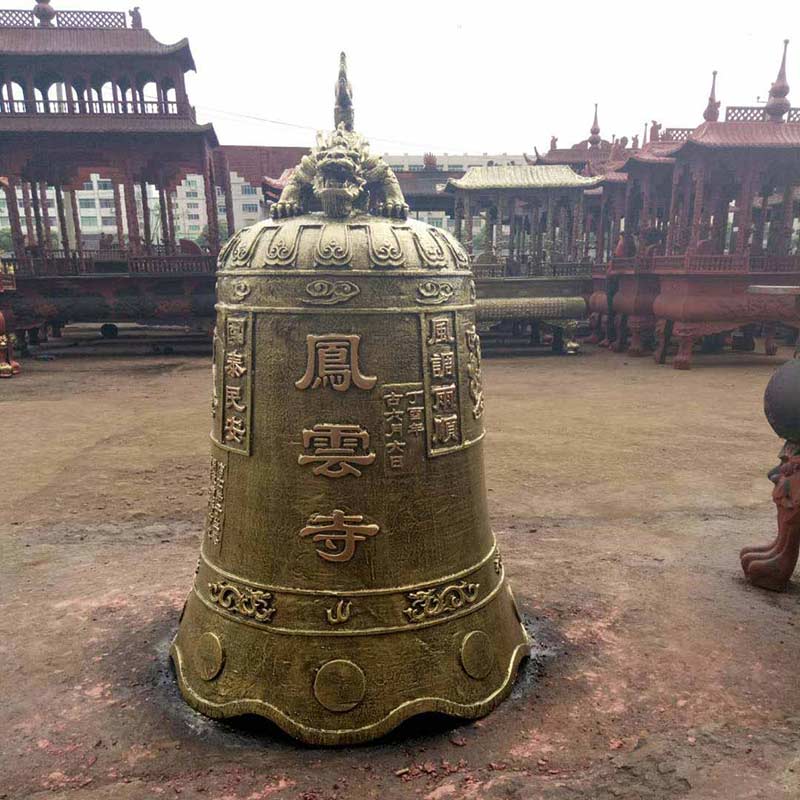 寺庙大铁钟教堂佛教宗祠寺院寺院铜钟警钟长鸣撞钟佛堂铁钟 