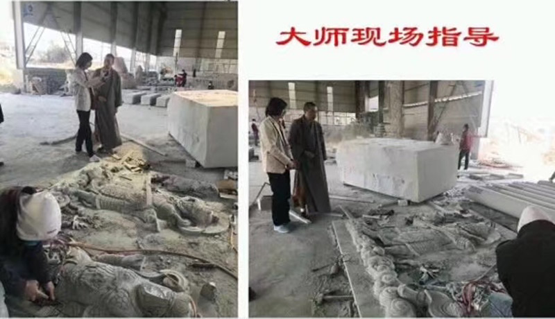 天平石雕    大理石观音菩萨站像石雕寺院祭祀佛像大型滴水观音汉白玉雕刻摆件 