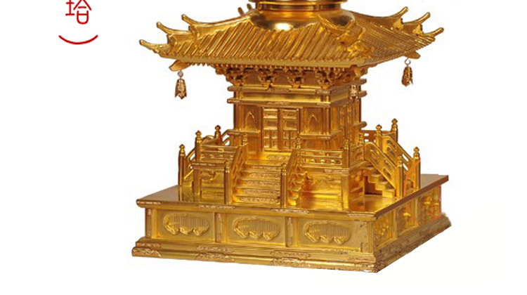  文新佛具  护摩坛 纯手工实木制作钢琴烤漆手工金具饰品手工彩绘24K贴金