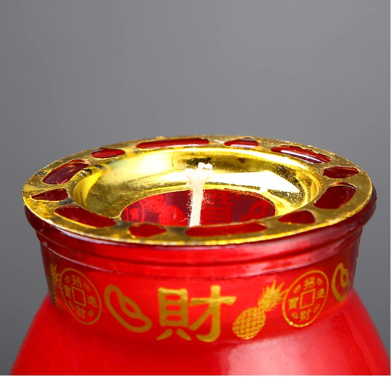 招财酥油灯 供佛长明灯 3天斗烛蜡烛台酥油灯座家用批发