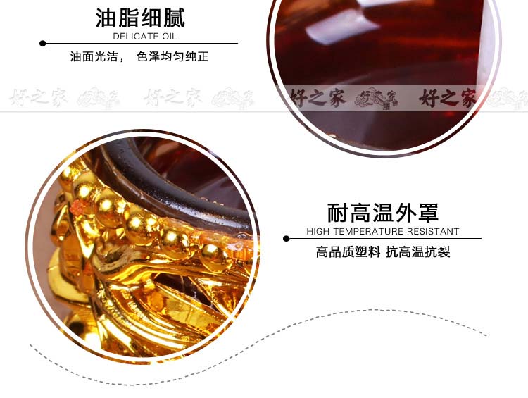 防风耐高温玻璃杯双龙水晶酥油蜡烛超档次送礼供佛佛堂拜佛大号 