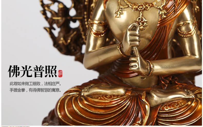 纯铜大日如来佛像摆件佛祖佛像家居工艺品佛堂摆设本命佛 