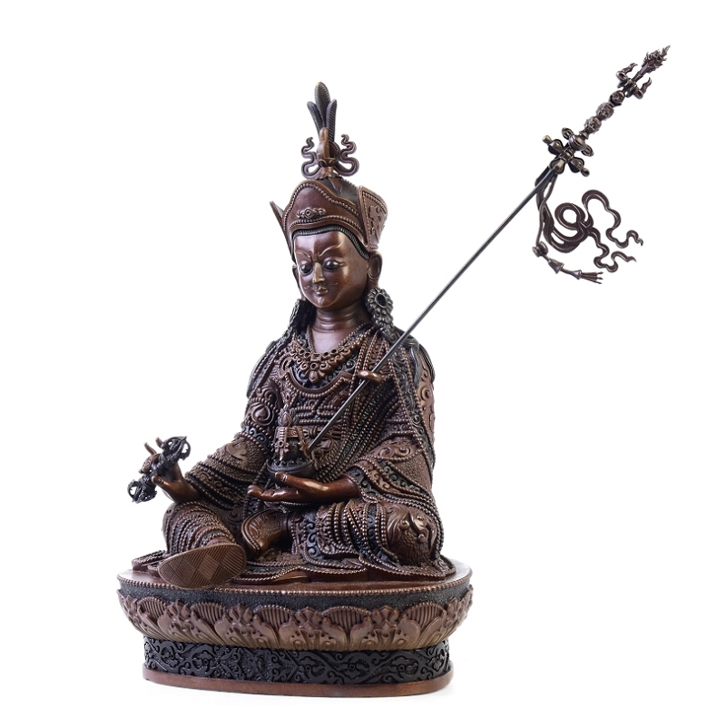 莲花生大士佛像 莲花生大师佛像摆件尼泊尔工艺密宗藏传 