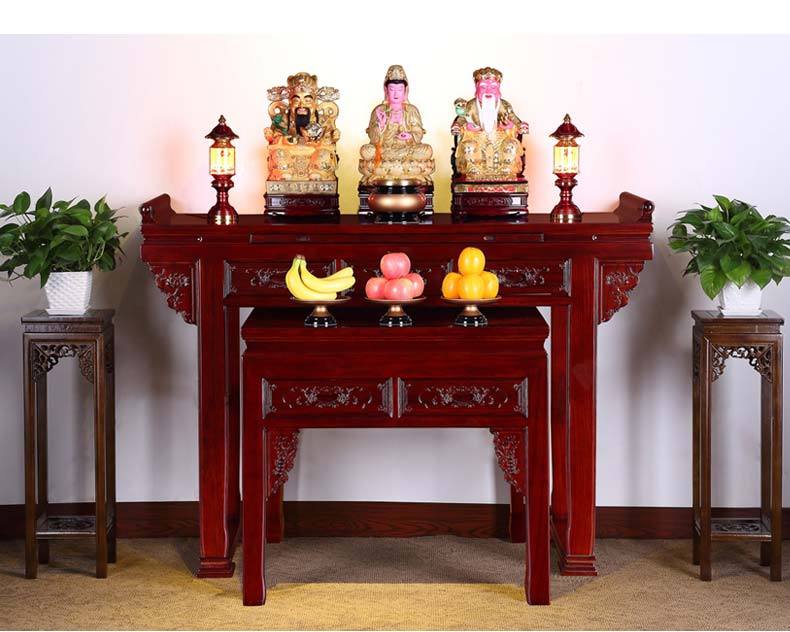 佛桌供台实木财神爷供奉桌佛堂用桌供奉台现代简约供桌佛台家用 