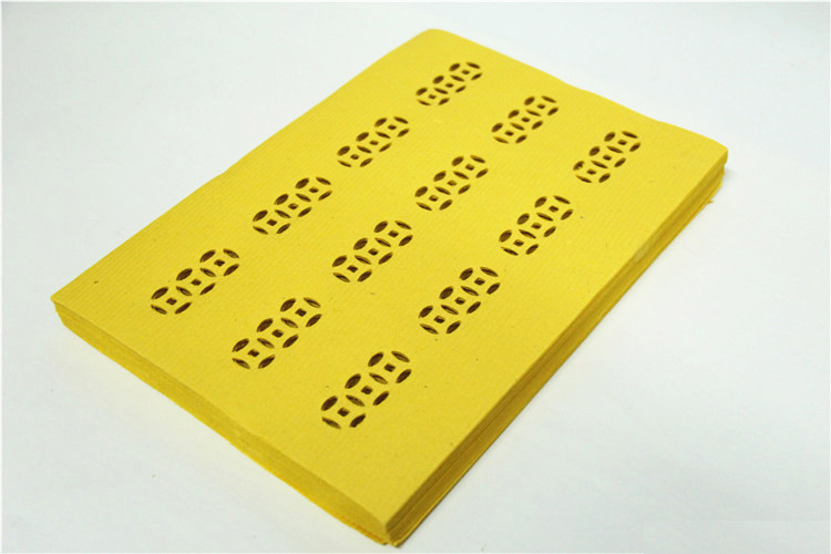 祭祖扫墓铜钱币 纸钱 黄表纸 烧纸冥纸 铜钱纸手工黄纸上坟祭祀用 