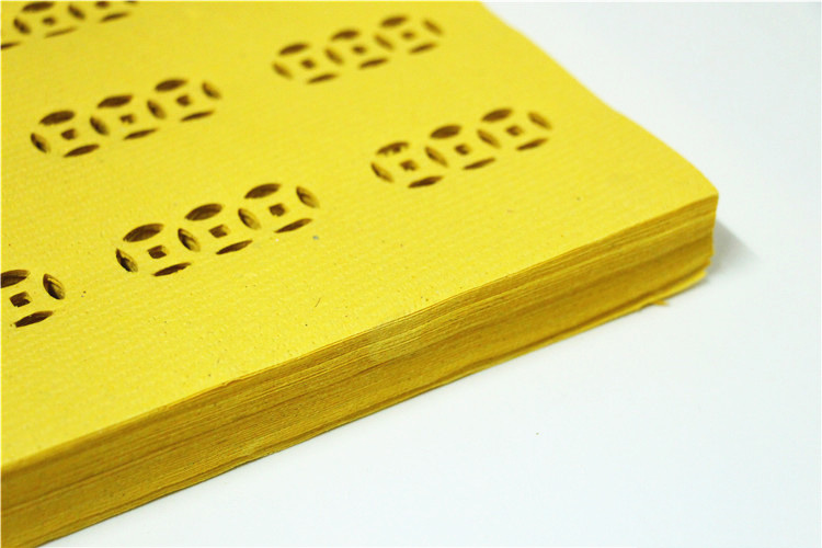 祭祖扫墓铜钱币 纸钱 黄表纸 烧纸冥纸 铜钱纸手工黄纸上坟祭祀用 