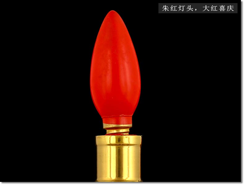 纯铜烛台招财进宝关公烛灯文武财神插电蜡烛灯供佛长明灯led供灯 