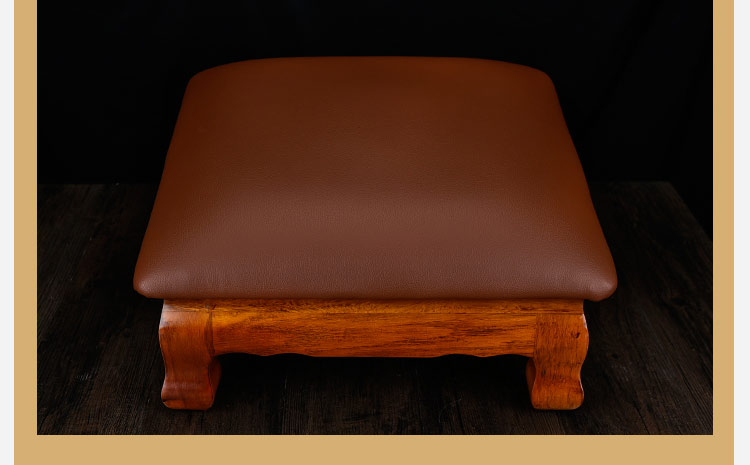 高档实木磕头四角大拜垫拜佛垫打坐蒲团拜凳顺滑加厚供佛跪垫家用 