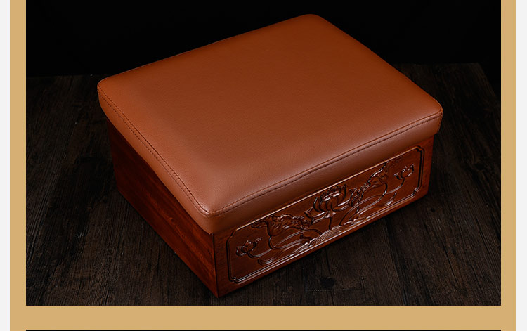 高档实木磕头四角大拜垫拜佛垫打坐蒲团拜凳顺滑加厚供佛跪垫家用 