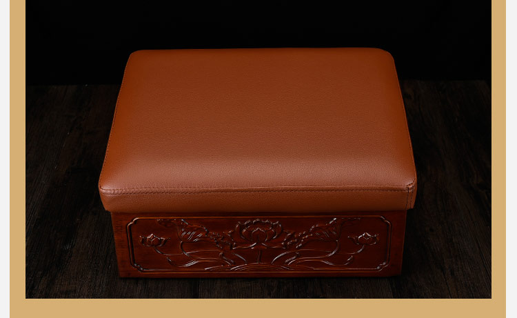 高档实木磕头四角大拜垫拜佛垫打坐蒲团拜凳顺滑加厚供佛跪垫家用 