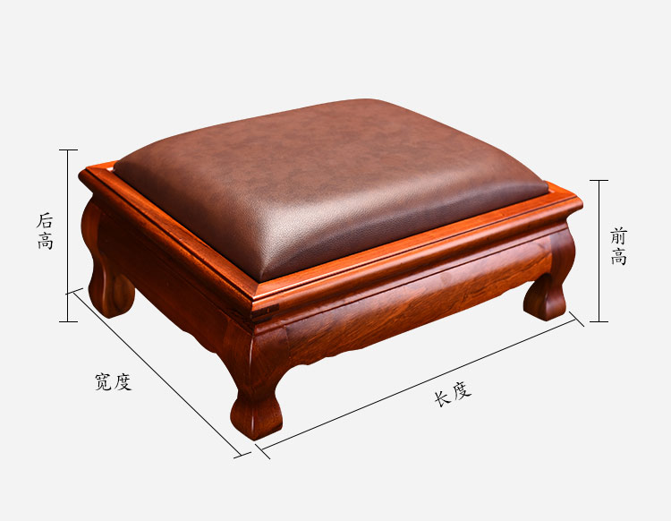 高档实木磕头四角大拜垫拜佛垫打坐蒲团拜凳顺滑加厚供佛跪垫家用 