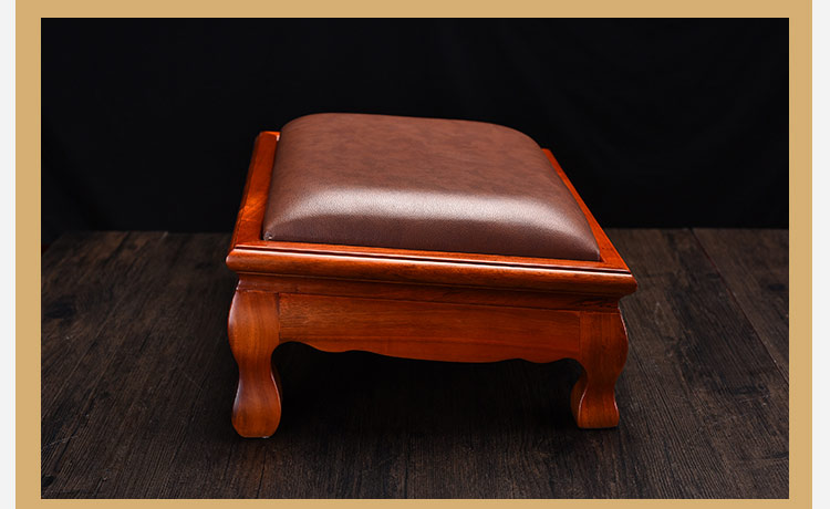 高档实木磕头四角大拜垫拜佛垫打坐蒲团拜凳顺滑加厚供佛跪垫家用 