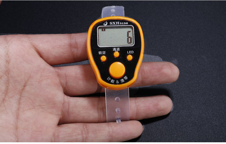 念佛念经计数器手戒指型手指电子手动记数器五通道多功能电子数显