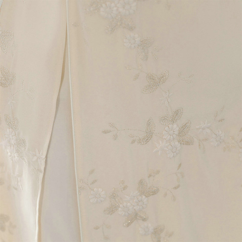 新款复古小众设计高级感白色新中式中国风连衣裙
